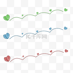 玫瑰花爱心矢量素材