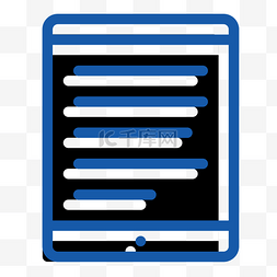 icon图标商务图片_蓝色纸张矢量商务icon图标