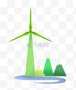 大节能减排图片_节约能源风车环保
