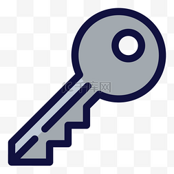 两串钥匙图片_彩色商务钥匙图标