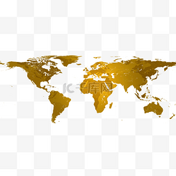金色地图图片_黄色地图