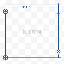 科技科技环图片_蓝色点线面设计科技边框