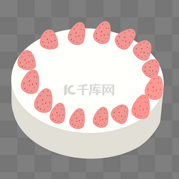 庆生蛋糕图片_草莓生日蛋糕