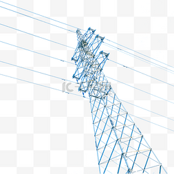 电线图片_卡通高高的建筑塔免抠图
