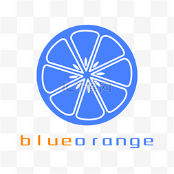 橄榄枝矢量图图片_蓝色橙子logo矢量图