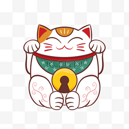 日本卡通招财猫图片_卡通日本招财猫