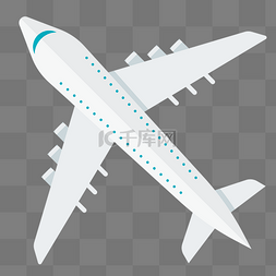 飞机图片_旅行客机飞机插画