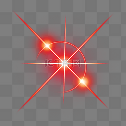 光效图片_放射线太阳亮点红色光效