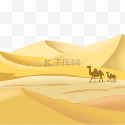 沙漠图片_沙漠骆驼