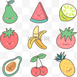 水果合集图片_美食水果贴纸