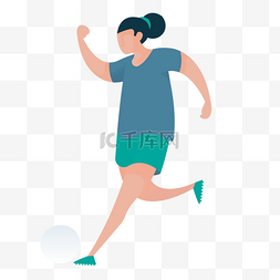 跑步扁平图片_彩色创意跑步体育运动元素