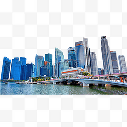 高楼林立图片_新加坡市中心高楼