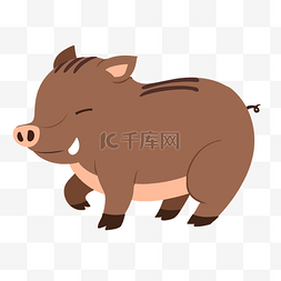 小型哺乳动物图片_棕色小型野猪