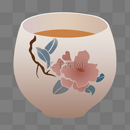 中国风陶瓷茶杯