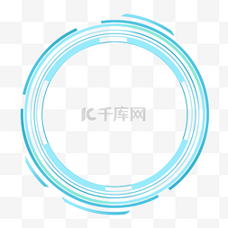 童趣海报蓝色图片_蓝色简约未来科技光圈