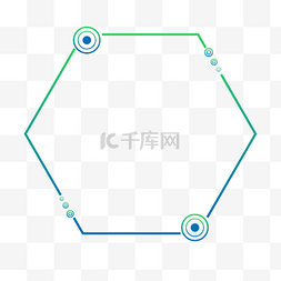 渐变蓝绿图片_矢量科技渐变蓝线框