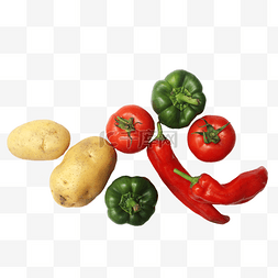 蔬菜土豆辣椒番茄组合