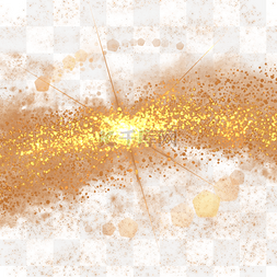 粒子动态光效图片_金色光点光斑
