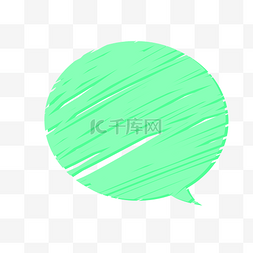 卡通对话框涂鸦图片_绿色涂鸦卡通气泡素材下载