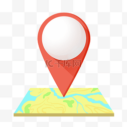 黄色地图红色坐标