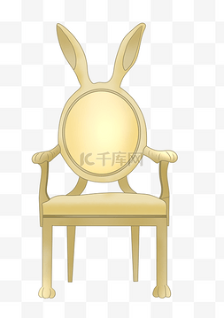 软包餐椅椅子插画