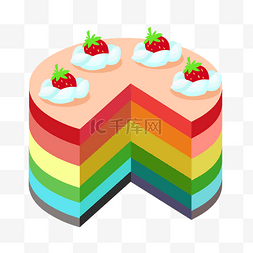 蛋糕图片_水彩蛋糕