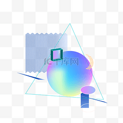 几何图形渐变流体电商电商装饰