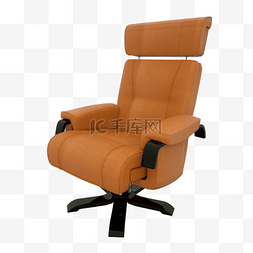 皮靠椅图片_橙色皮质高靠椅