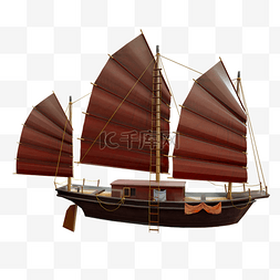 交通图片_复古帆船模型