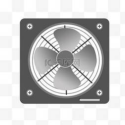 风扇风扇图片_黑色风扇排风扇插画