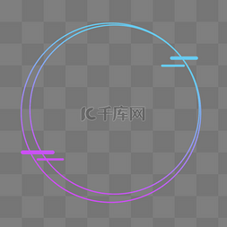 紫色科技风边框图片_边框纹理紫色科技风边框