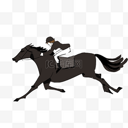 黑马图片_骑黑色马的人物