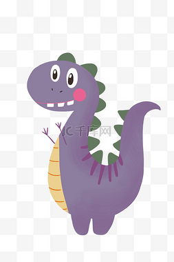 紫色恐龙动物