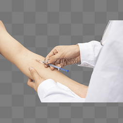 护士给男生打疫苗真人手臂
