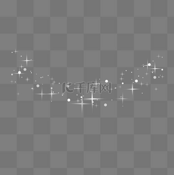 矢量白色闪光星星元素