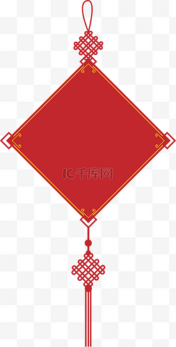 矢量红色中国结