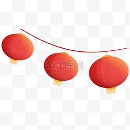 中国风新年春节红灯笼