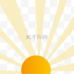 金色线条光效图片_矢量卡通太阳光效