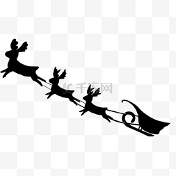 圣诞节驯鹿鹿图片_圣诞节驯鹿拉车