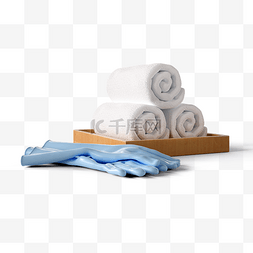 毛巾手套3d元素