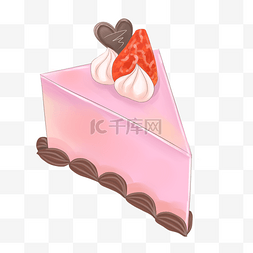 草莓图片_可爱粉色儿童蛋糕甜点