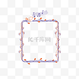 树枝藤蔓图片_涂鸦藤蔓小鸟树枝边框