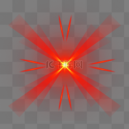 放射光光图片_放射的十字形红色渐变光效