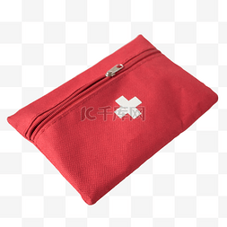 红色的急救包图片_红色的医护袋子