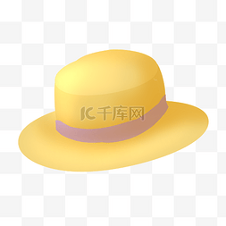 黄色遮阳帽
