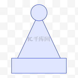 可爱扁平风圣诞节帽子图标