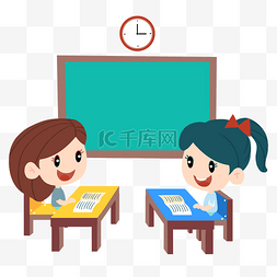 开学的小学生图片_上课的小学生PNG