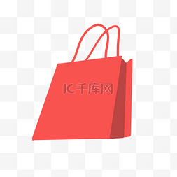 购物袋红色图片_购物袋红色购物袋