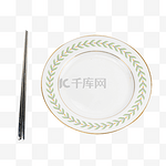 光盘行动筷子空盘子