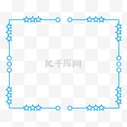 创意蓝色科技线框图